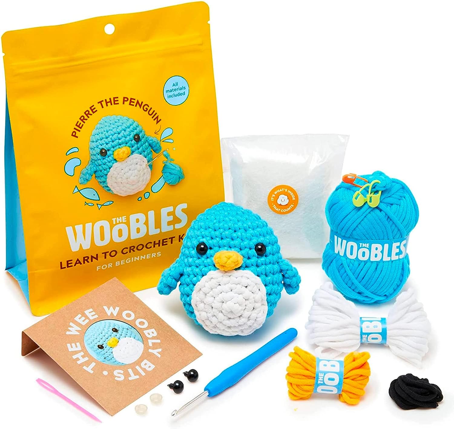 Woobles Crochet Kit: Pierre the Penguin